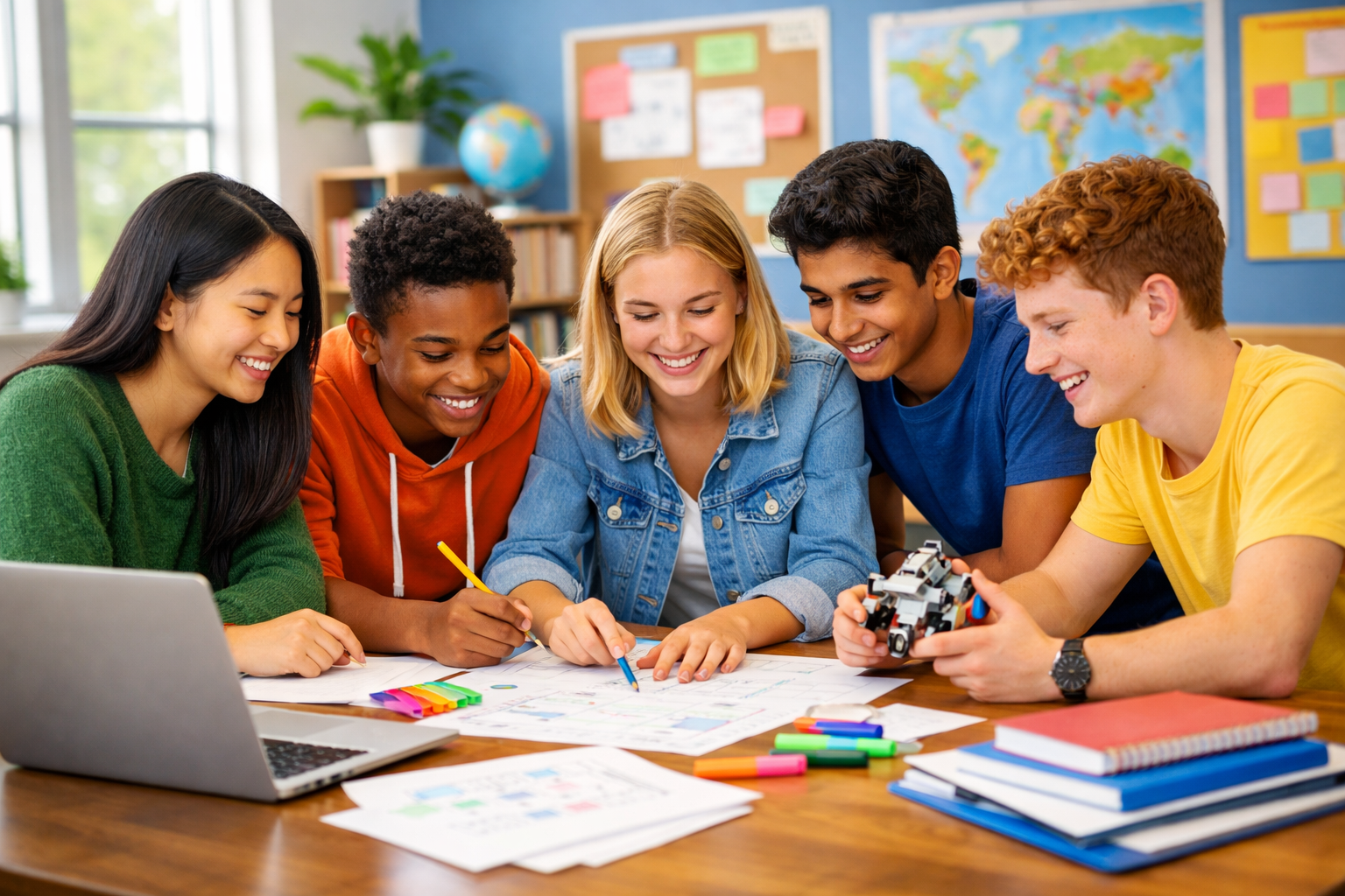 Students collaborating